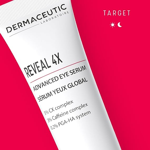 Dermaceutic Reveal 4X advanced eye serum.